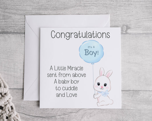 New Baby Boy Greeting card