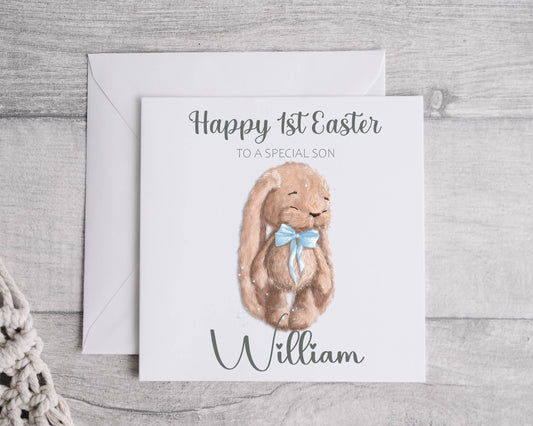 Easter Greeting Card Son- Blue