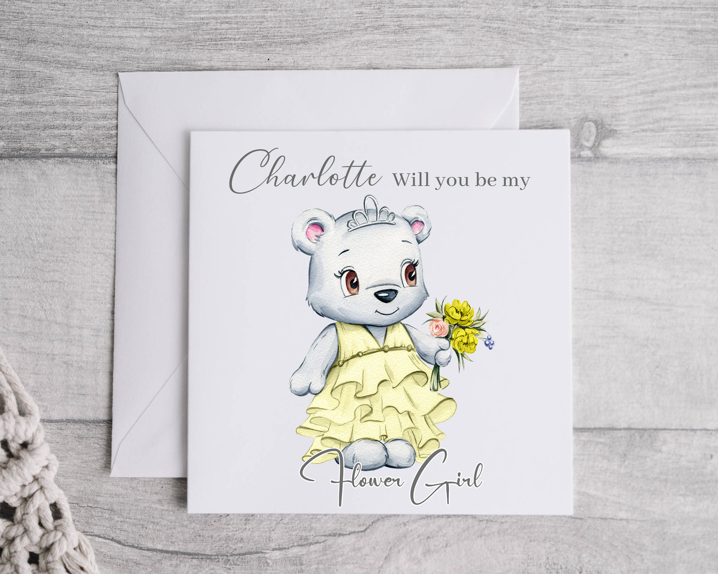 Will you be my Flowergirl - Personalised