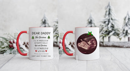 Daddy to be Christmas Scan Mug, New Daddy Christmas