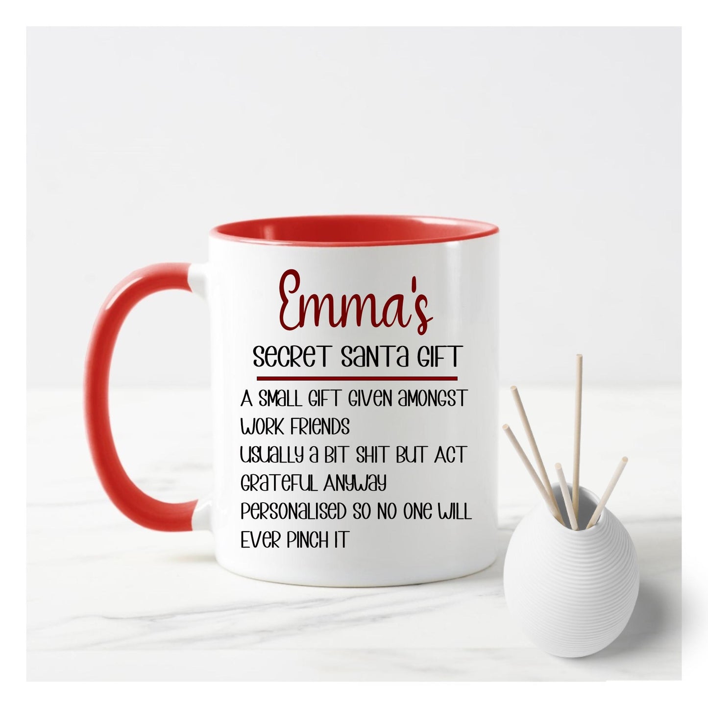 Secret Santa Personalised Mug