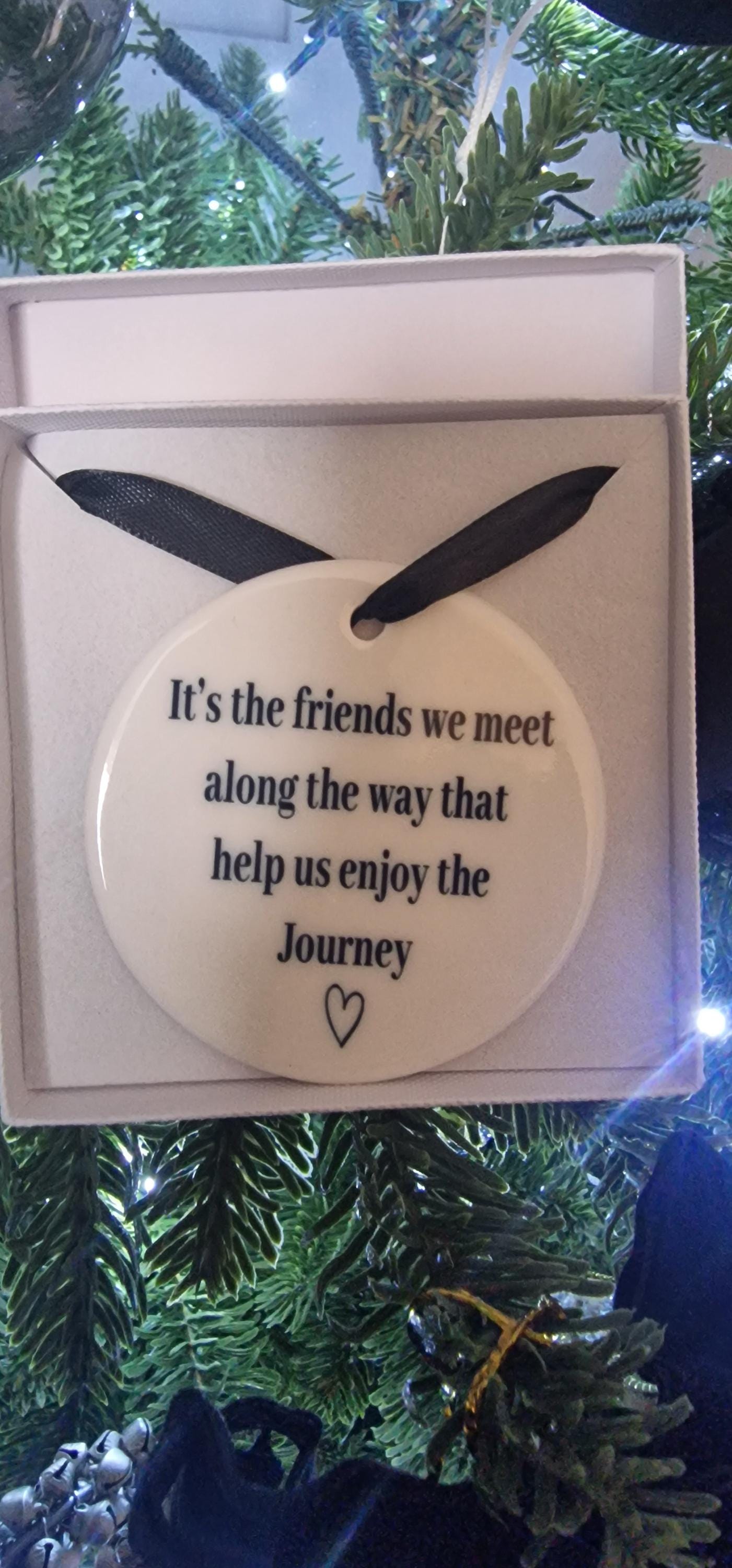 Friend gifts, plaque, Christmas ornament for friends