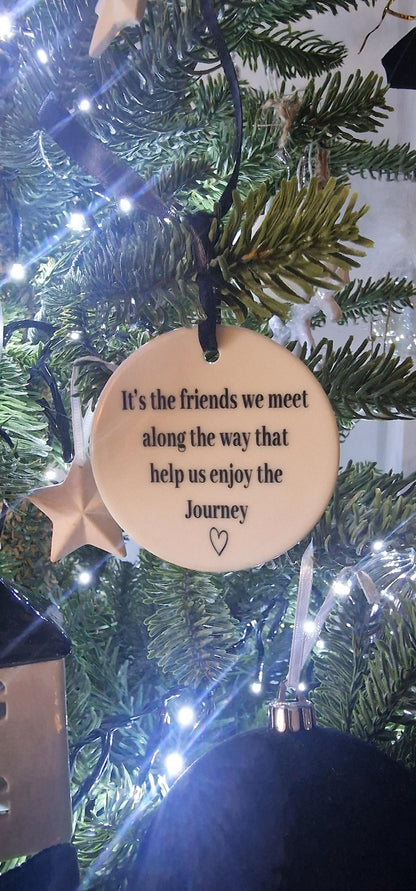 Friend gifts, plaque, Christmas ornament for friends