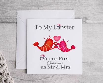 First Christmas as my Lobster, Engaged, Mr & Mrs, Married etc