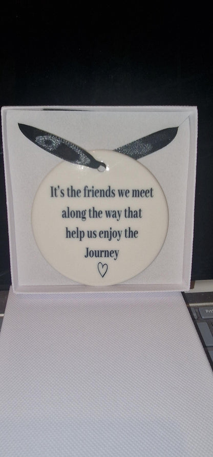 Friend gifts, plaque, Christmas ornament for friends