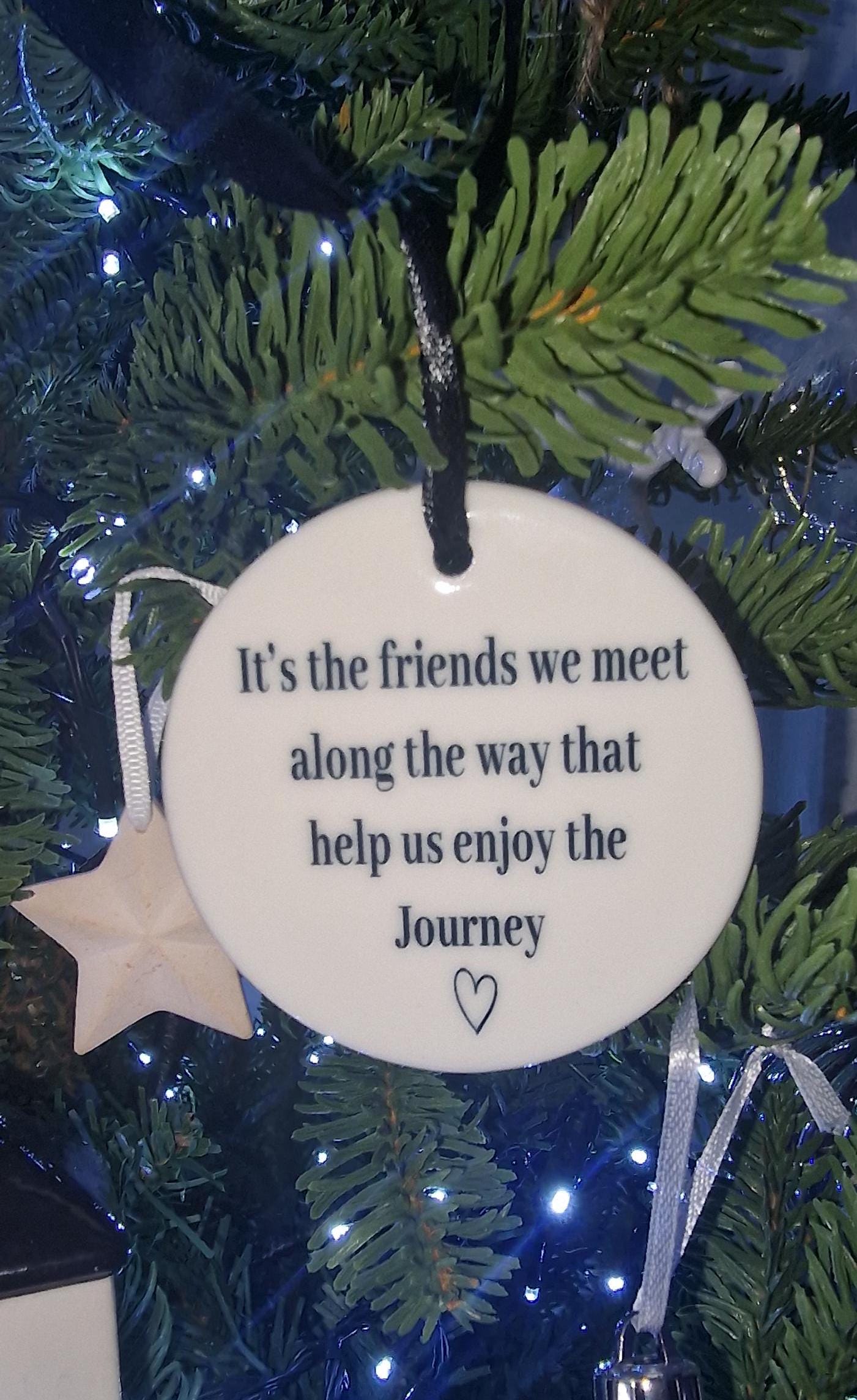 Friend gifts, plaque, Christmas ornament for friends